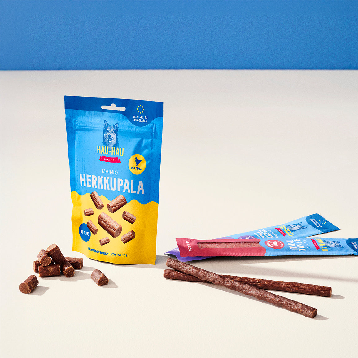 Hau-Hau Champion Mainio Herkkupala Kanaa koiran herkku 100 g fiiliskuva