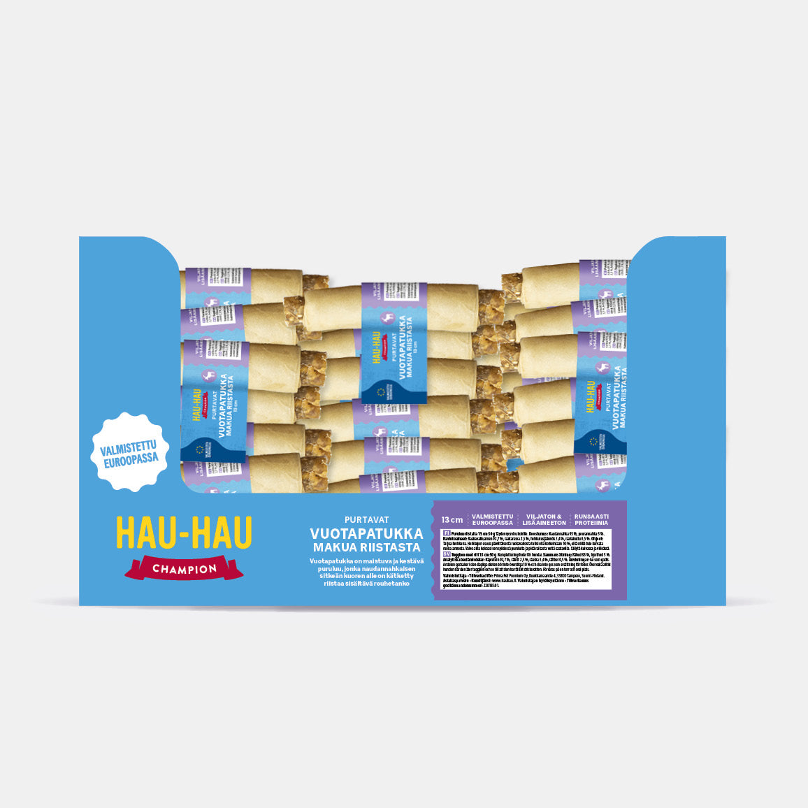 Vuotapatukka riista 13 cm x 100 kpl koiran puruluu