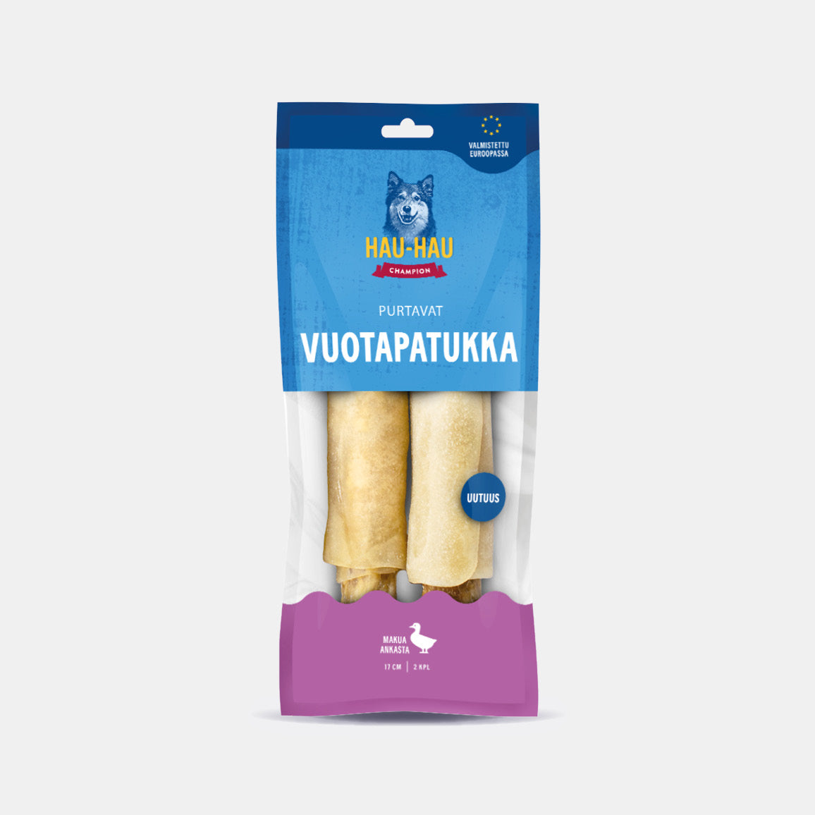 Purtavat Vuotapatukka Ankka 17 cm koiran puruluu