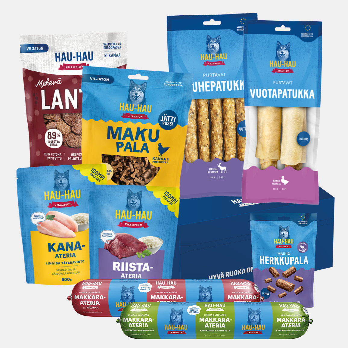 Koti koiralle -tuotepaketti isoille koirille