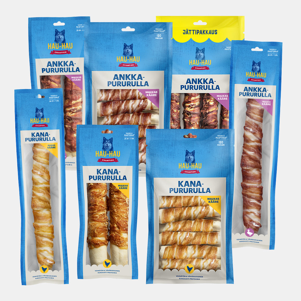 Kuvassa pururulla kokoelma