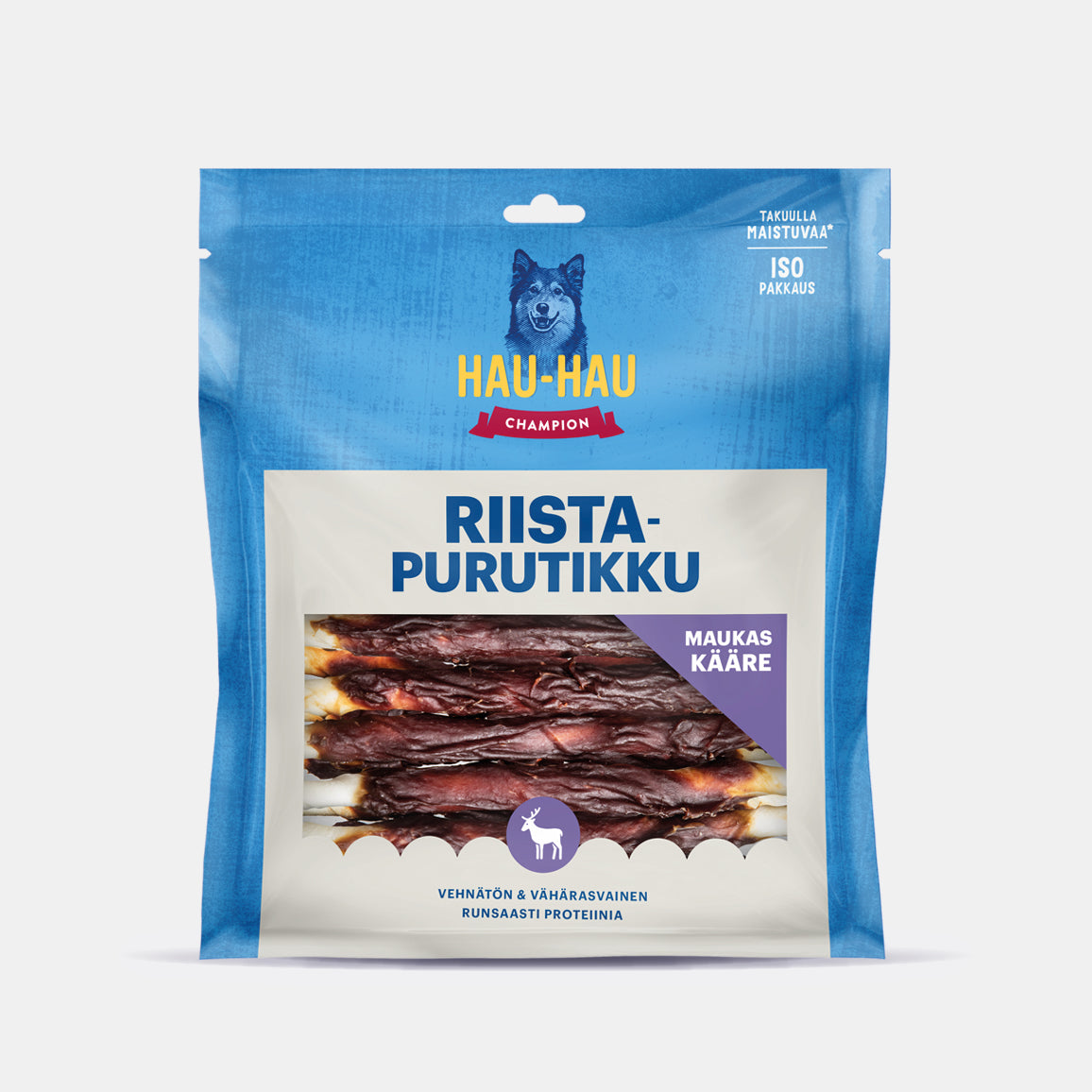 Hau-Hau Champion Riistapurutikku 13 cm koiran puruluu 300 g pakkauskuva