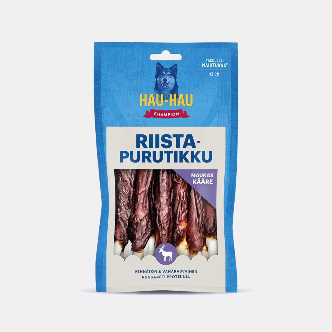 Hau-Hau Champion Riistapurutikku 13 cm koiran puruluu 100 g pakkauskuva