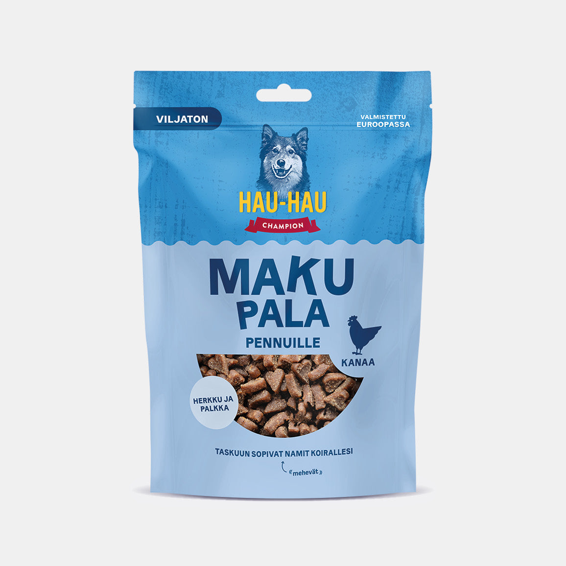 Hau-Hau Champion Makupala Pikkutassuille viljaton koiranpennun herkku pakkauskuva