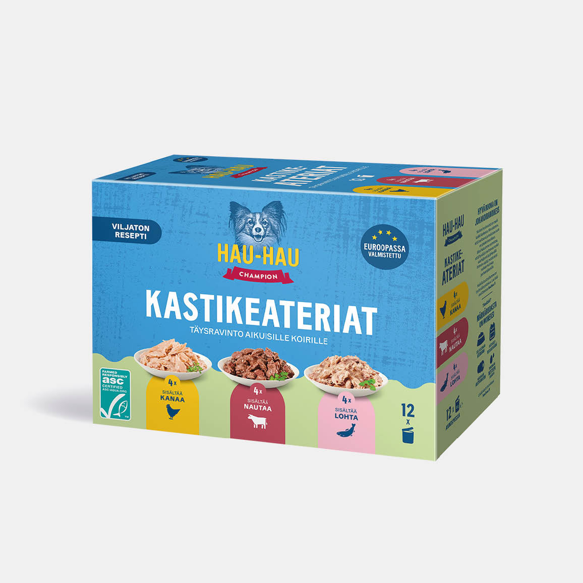 Viljattomat annosateriat kastikkeessa