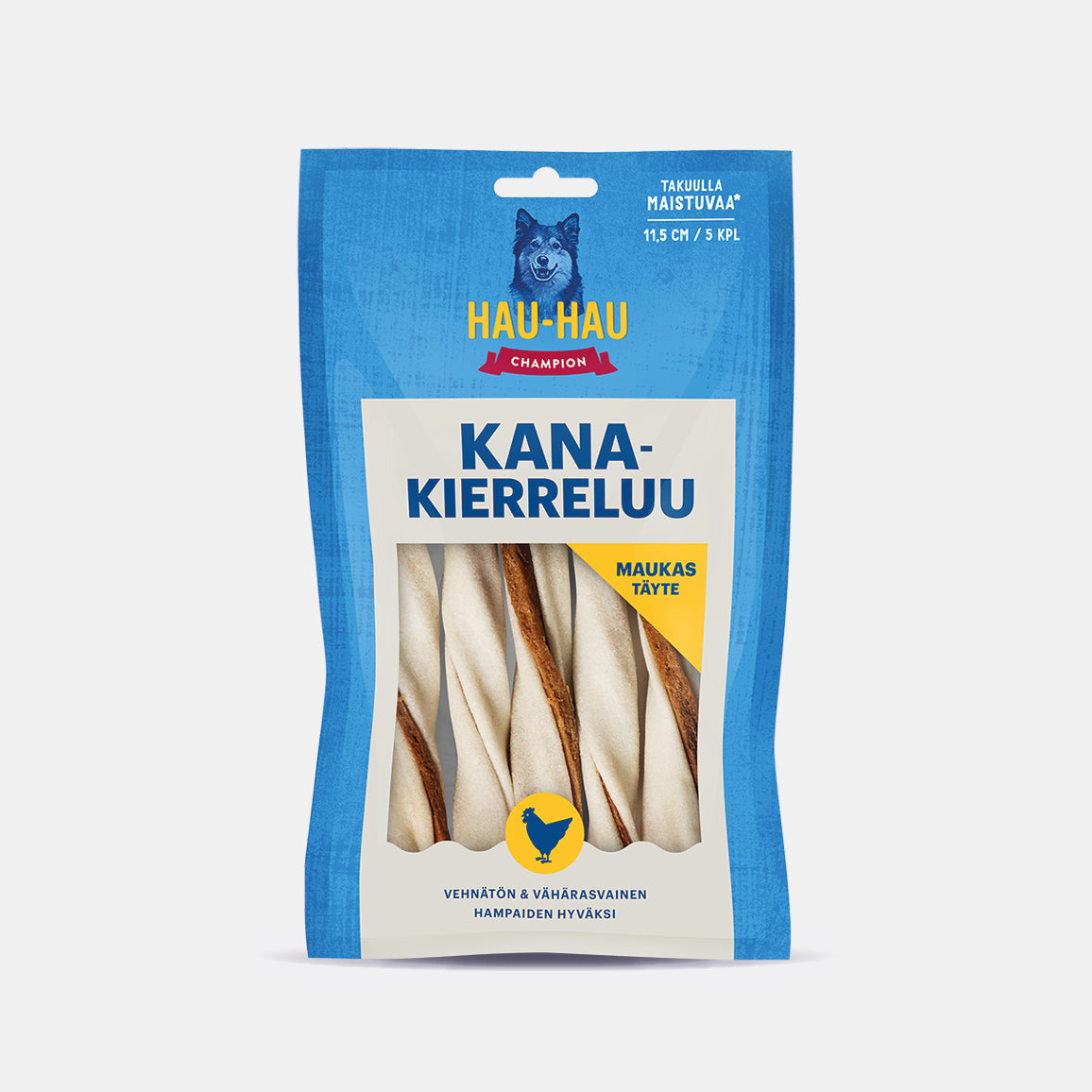 Hau-Hau Champion Kanakierreluu S koiran puruluu 60 g pakkauskuva