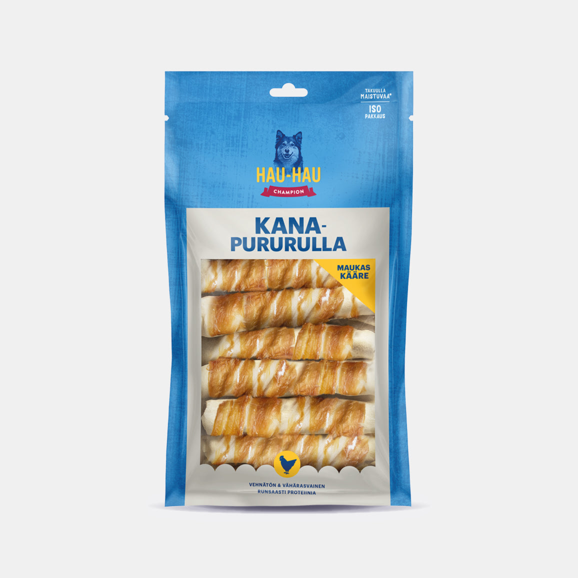 Hau-Hau Champion Kanapururulla 13 cm koiran puruluu 550 g pakkauskuva