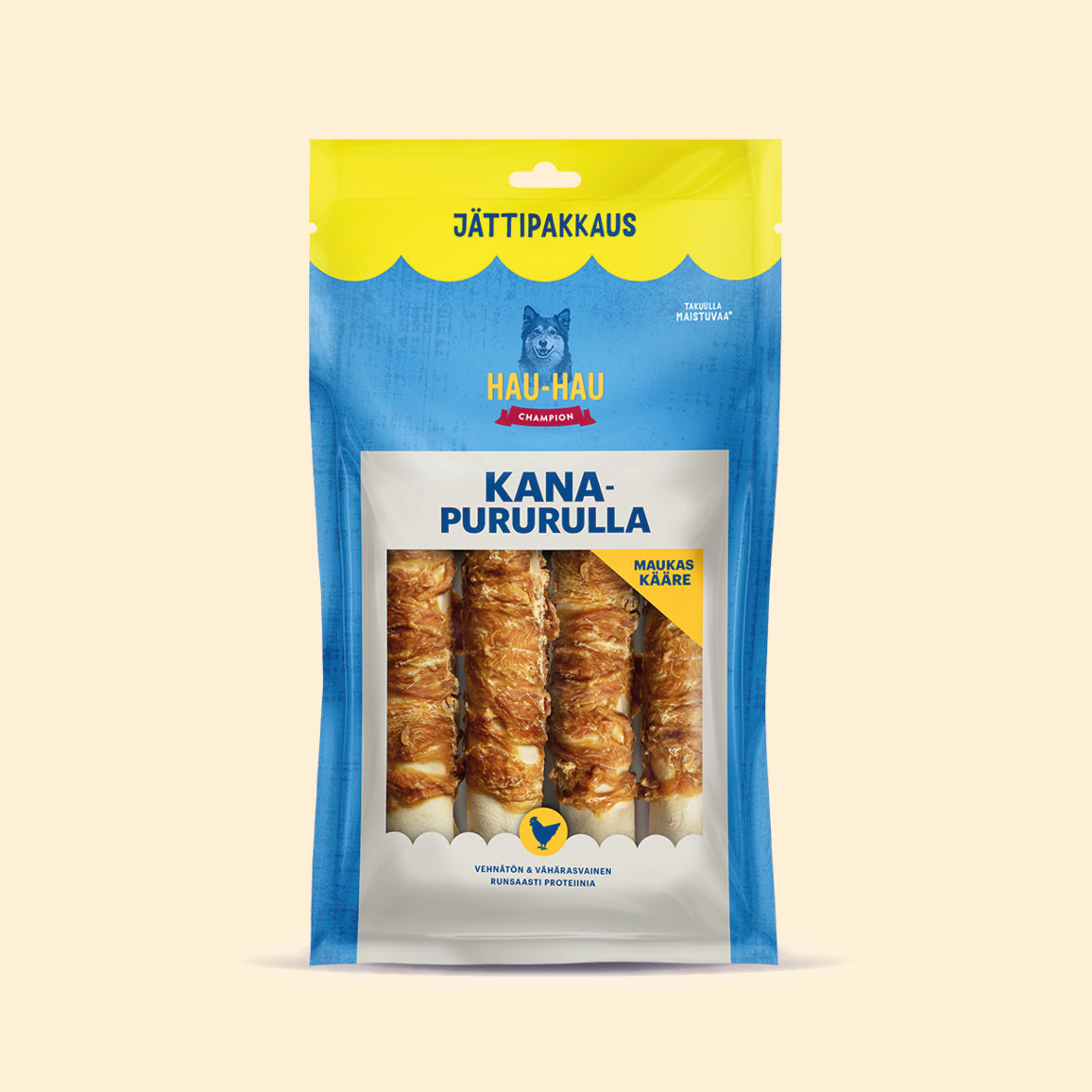 Kanapururulla 25 cm jättipakkauksessa