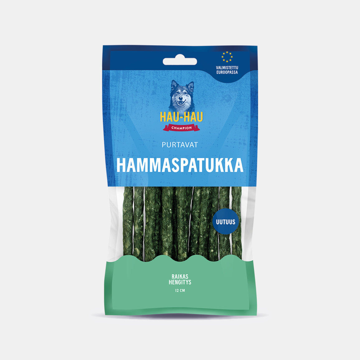Hau-Hau Champion Purtavat Hammaspatukka 12 cm koiran puruluu pakkauskuva