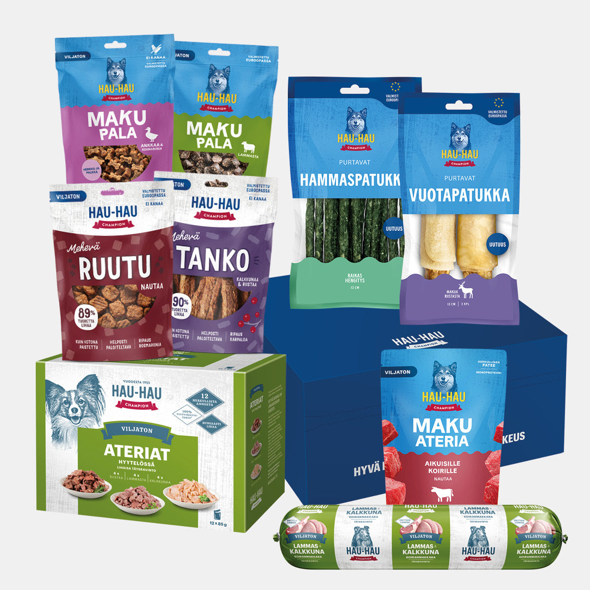 Koti koiralle -tuotepaketti pienille koirille