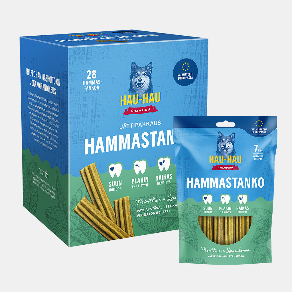 Hau-Haun Hammastangon löydät myös jättipakkauksessa